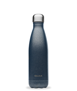 Qwetch Bouteille isotherme inox roc bleu 500ml - 10168
